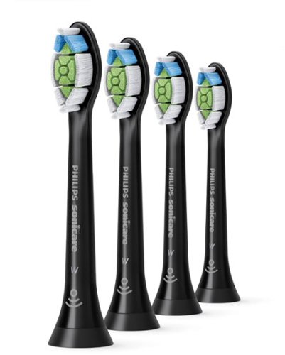 Philips Sonicare - DiamondClean Replacement Toothbrush Heads (4-pack) - Black