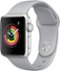 Geek Squad Certified Refurbished Apple Watch Series 3 (GPS) 38mm Silver Aluminum Case with Fog Sport Band - Silver Aluminum - (2017)-Angle_Standard 