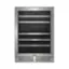 Front. Whirlpool - 46-Bottle Wine Cooler - Stainless Steel.