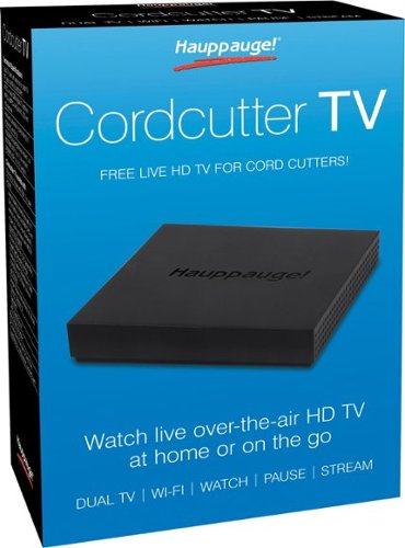 Hauppauge Dual-Tuner Cordcutter TV with DVR & WiFi - Black WORLDWIDE DELIVERY