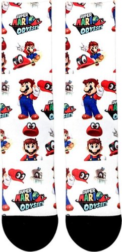  Nintendo - Mario Odyssey Crew Socks - White/Multi