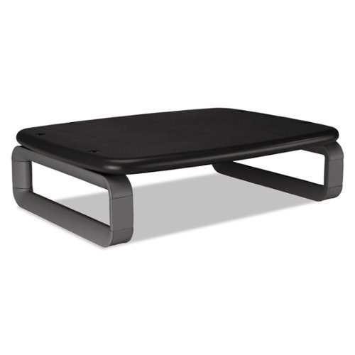 Kensington - Monitor Stand with SmartFit, For 24" Monitors, 15.5" x 12" x 3" to 6", Supports 80 lbs - Black/Gray-Front_Standard 