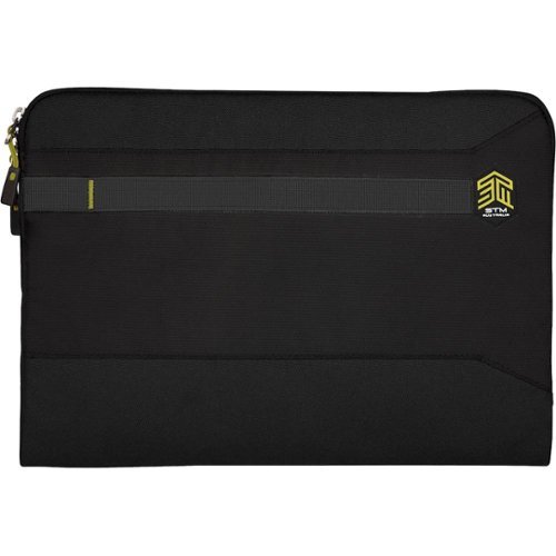 STM - Summary Laptop Sleeve - Black-Front_Standard 