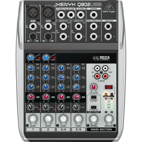 Behringer - XENYX Premium 8-Input 2-Bus Analog Mixer - Black-Front_Standard 