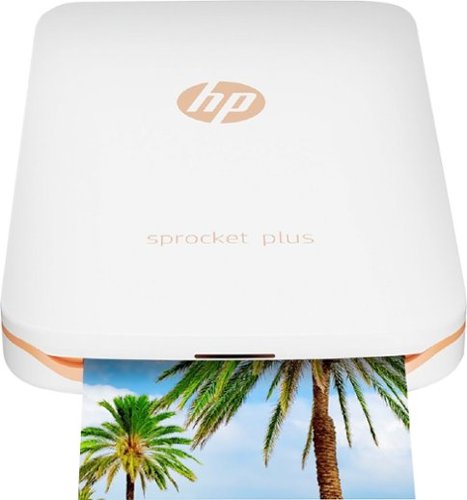  HP - Sprocket Plus Photo Printer - White