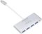 IOGEAR - 4-Port USB 3.0 Hub - Silver-Front_Standard