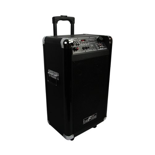 beFree Sound - 10" 600W 2-Way PA Speaker - Black-Front_Standard 