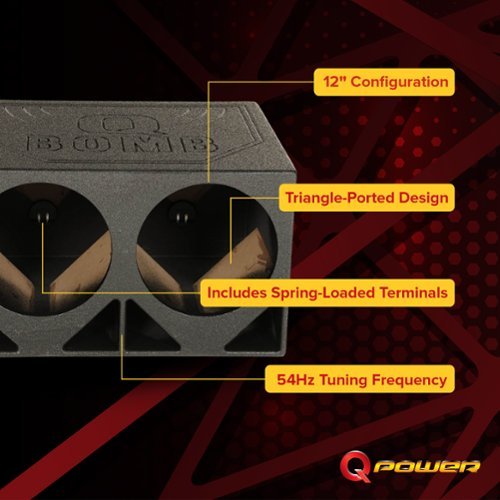 12 Q Power Single 12 Inch Spl Xl Side Ported Subwoofer Enclosure 12 Q Power Single 12 Inch Spl Xl Side Ported Subwoofer Enclosure