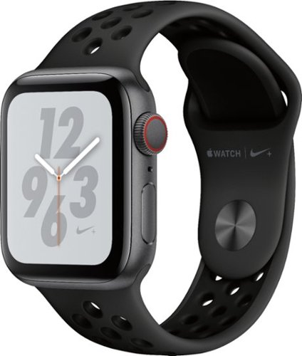 Apple Watch Nike+ Series 4 (GPS + Cellular) 40mm Space Gray Aluminum Case with Anthracite/Black Nike Sport Band - Space Gray
