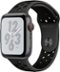 Apple Watch Nike+ Series 4 (GPS + Cellular) 44mm Aluminum Case with Anthracite/Black Nike Sport Band - Space Gray - (2015)-Left_Standard