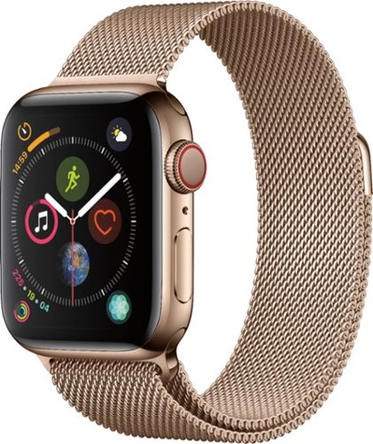  Apple Watch Series 4 (GPS + Cellular) 40mm Gold Stainless Steel Case with Gold Milanese Loop