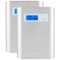 PNY - PowerPack AD10400 10,400 mAh Portable Charger for Most USB-Enabled Devices - Silver-Front_Standard