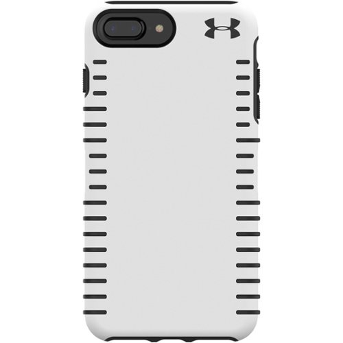 Under Armour - UA Protect Grip Case for Apple® iPhone® 6 Plus, 6s Plus, 7 Plus and 8 Plus - White/Black-Front_Standard 