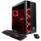 CyberPowerPC - Gamer Xtreme Desktop - Intel Core i7 - 16GB Memory - AMD Radeon RX 580 - 2TB Hard Drive - Black-Front_Standard