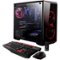 CybertronPC - CLX SET Desktop - AMD Ryzen 3-Series - 8GB Memory - AMD Radeon RX 560 - 120GB Solid State Drive + 1TB Hard Drive - Black/Red-Front_Standard