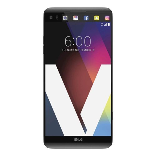 LG - V20 4G LTE with 64GB Memory Cell Phone (Unlocked) - Titan Gray-Front_Standard 