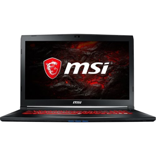 MSI - 17.3" Laptop - Intel Core i7 - 8GB Memory - NVIDIA GeForce GTX 1050 - 1TB Hard Drive + 128GB Solid State Drive - Black-Front_Standard 