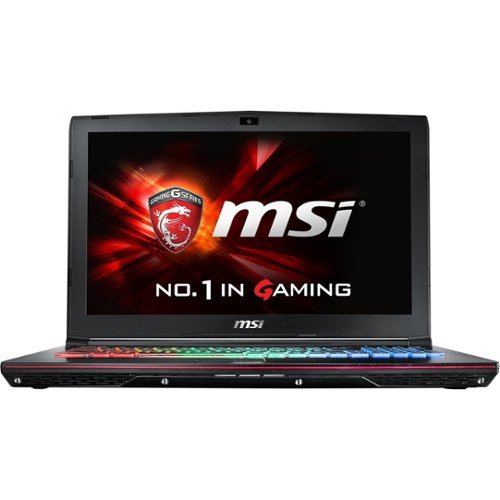 MSI - 15.6" Laptop - Intel Core i7 - 16GB Memory - NVIDIA GeForce GTX 1060 - 1TB Hard Drive + 256GB Solid State Drive - Aluminum black-Front_Standard 