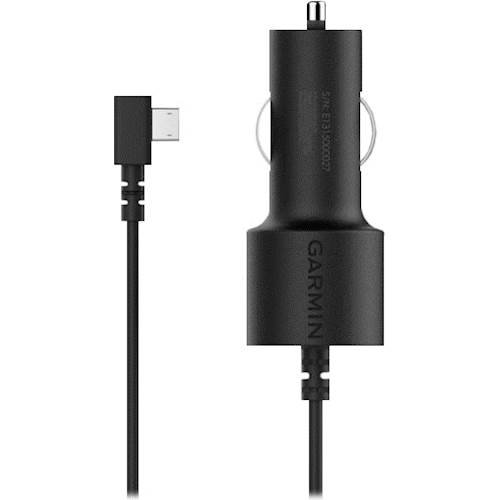 Vehicle Power Cable for Garmin Speak™ with Amazon Alexa - Black-Front_Standard 