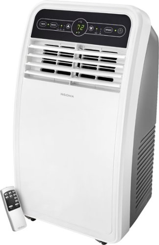  Insignia™ - 350 Sq. Ft. Portable Air Conditioner - White/Gray
