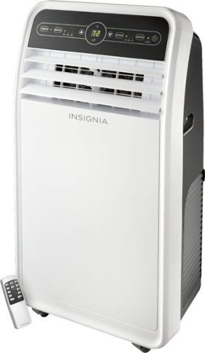  Insignia™ - 450 Sq. Ft. Portable Air Conditioner - White/Gray