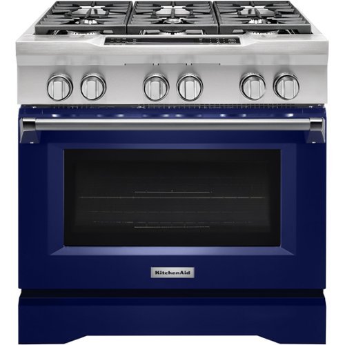 KitchenAid - 5.1 Cu. Ft. Self-Cleaning Freestanding Dual Fuel Convection Range-Front_Standard 
