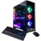 CyberPowerPC - Desktop - Intel Core i7 - 16GB Memory - NVIDIA GeForce GTX 1070 - 240GB Solid State Drive + 2TB Hard Drive - Black-Front_Standard
