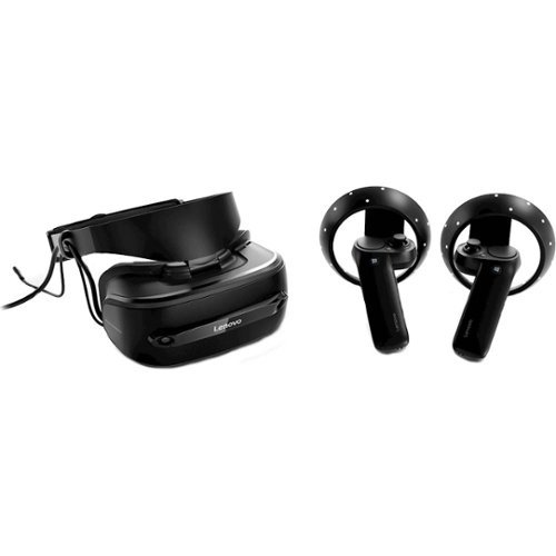  Lenovo - Explorer Mixed Reality Headset and Controllers for Compatible Windows PCs - Iron Grey
