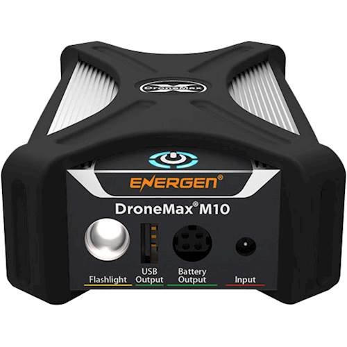 Energen - DroneMax M10 Portable Charger for DJI Mavic Drone Batteries - Black-Front_Standard 