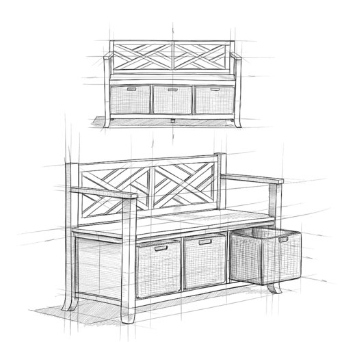 Simpli Home - Brooklyn Solid Wood 48 inch Wide Contemporary Entryway Storage Bench - Coffee Brown