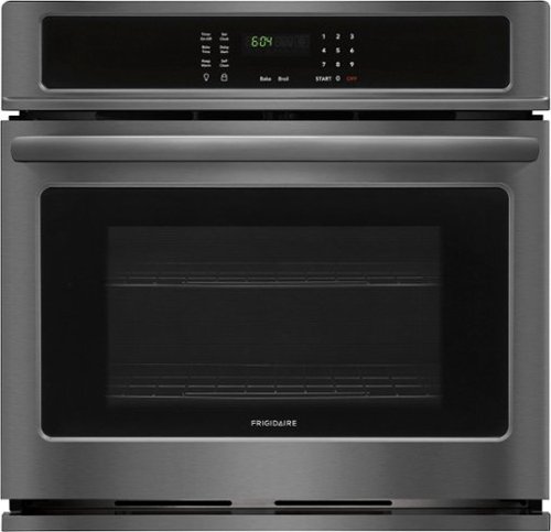 Frigidaire - 30" Built-In Single Electric Wall Oven - Black stainless steel