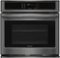 Frigidaire - 30" Built-In Single Electric Wall Oven - Black stainless steel-Front_Standard