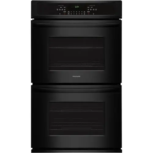 Front. Frigidaire - 30" Built-In Double Electric Wall Oven - Black.
