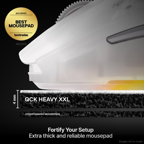SteelSeries QcK Heavy Gaming Mouse Pad XXL - White WORLDWIDE DELIVERY