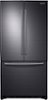 Samsung - 18 Cu.Ft. French Door Counter-Depth Fingerprint Resistant Refrigerator - Black Stainless Steel-Front_Standard