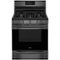 Frigidaire - Gallery 5.0 Cu. Ft. Freestanding Gas Convection Range - Black Stainless Steel-Front_Standard