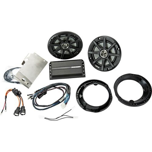 KICKER - Klock Werks Kit for 2014-2017 Harley-Davidson - Black-Front_Standard 