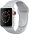 GS Cert Refurb Apple Watch Series 3 (GPS + Cell) 38mm Silver Aluminum Case w Fog Sport Band - Silver Aluminum - (2017) - Silver Aluminum - (2017)-Angle_Standard