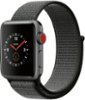 GS Cert Refurb Apple Watch Series 3 (GPS + Cell) 38mm w Dark Olive Sport Loop - Space Gray - Space Gray - (2017)-Angle_Standard