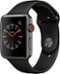 Geek Squad Certified Refurbished Apple Watch Series 3 (GPS + Cellular) 42mm with Black Sport Band - Space Gray - (2017)-Angle_Standard