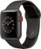 Geek Squad Certified Refurbished Apple Watch Edition (GPS + Cellular) 38mm with Gray/Black Sport Band - Gray Ceramic - (2019)-Angle_Standard