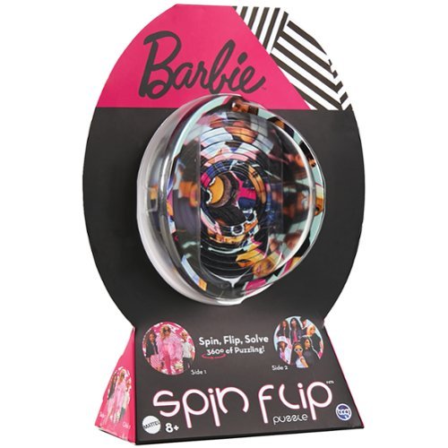 TCG Toys Spin Flip Puzzle: Barbie Fashionista - 12 Rings - 2-In-1: Double-Sided Puzzle,8+ GLOBAL SHIPPING