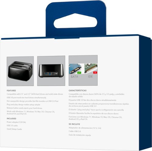 Insignia™ 2-Bay HDD docking station SHOP ONLINE