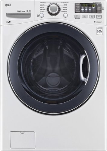  LG - 4.5 Cu. Ft. 10-Cycle High-Efficiency Front-Loading Washer - White