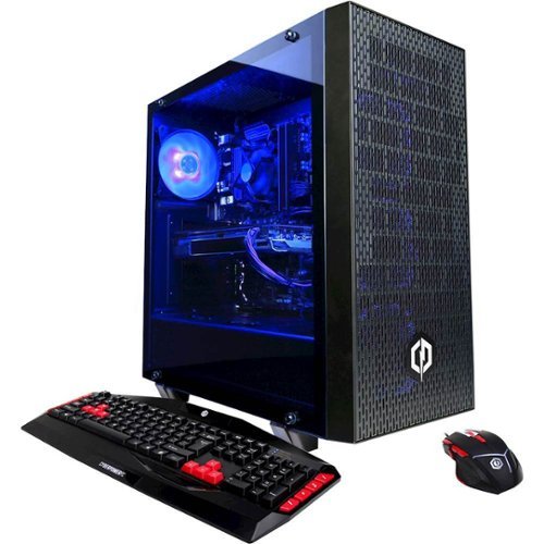 CyberPowerPC - Desktop - Intel Core i5-8600K - 8GB Memory - NVIDIA GeForce GTX 1070 Ti - 120GB Solid State Drive + 1TB Hard Drive - Black-Front_Standard 