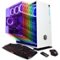 CyberPowerPC - Desktop - AMD Ryzen 7-Series - 32GB Memory - NVIDIA GeForce GTX 1070 Ti - 480GB Solid State Drive + 3TB Hard Drive - White-Front_Standard