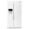 Whirlpool - 20.6 Cu. Ft. Side-by-Side Counter-Depth Refrigerator - White-Front_Standard