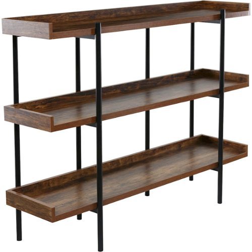 

OneSpace - 3-Shelf Bookcase - Cherry