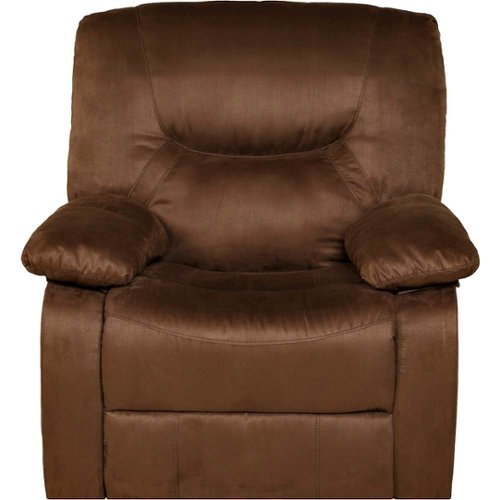 Relaxzen - Rocker Recliner Chair - Brown