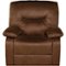 Relaxzen - Rocker Recliner Chair - Brown-Front_Standard
